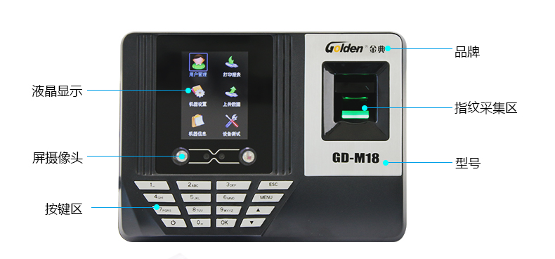 金典考勤機(jī)gd-M18